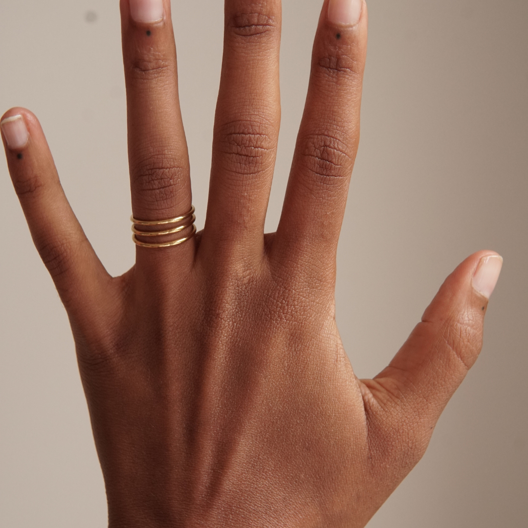 THE JADA RING - 18k gold plated