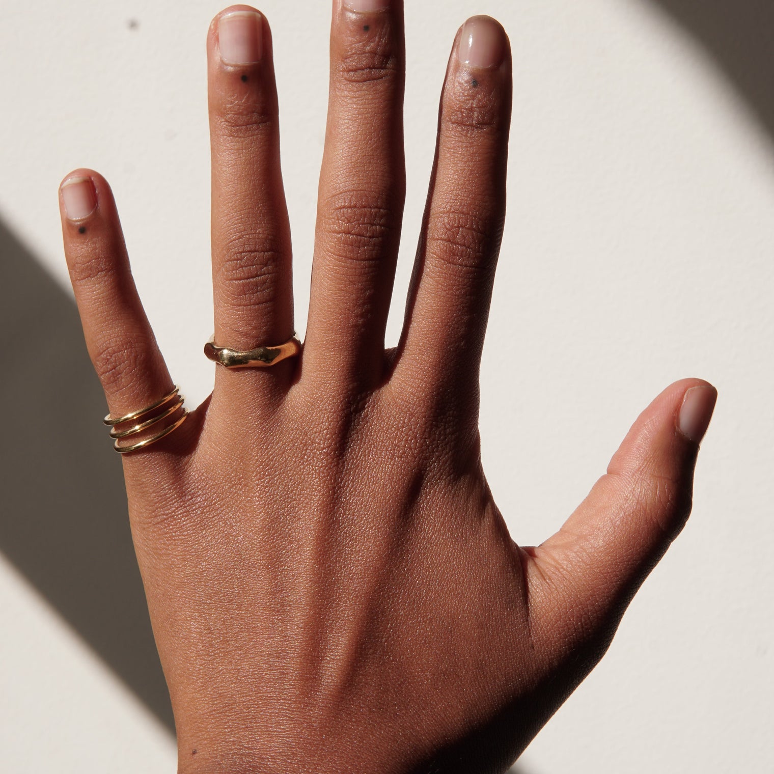 THE BAMBOO RING - solid gold