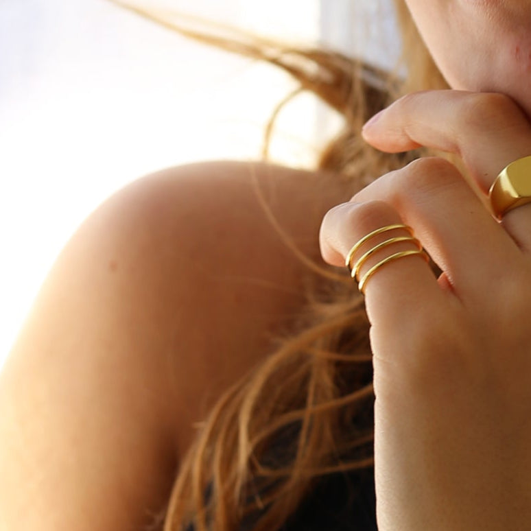 THE JADA RING - solid gold