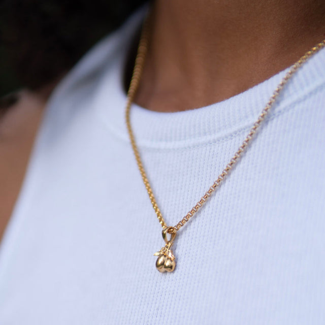THE RILEY ROLO NECKLACE S - solid gold