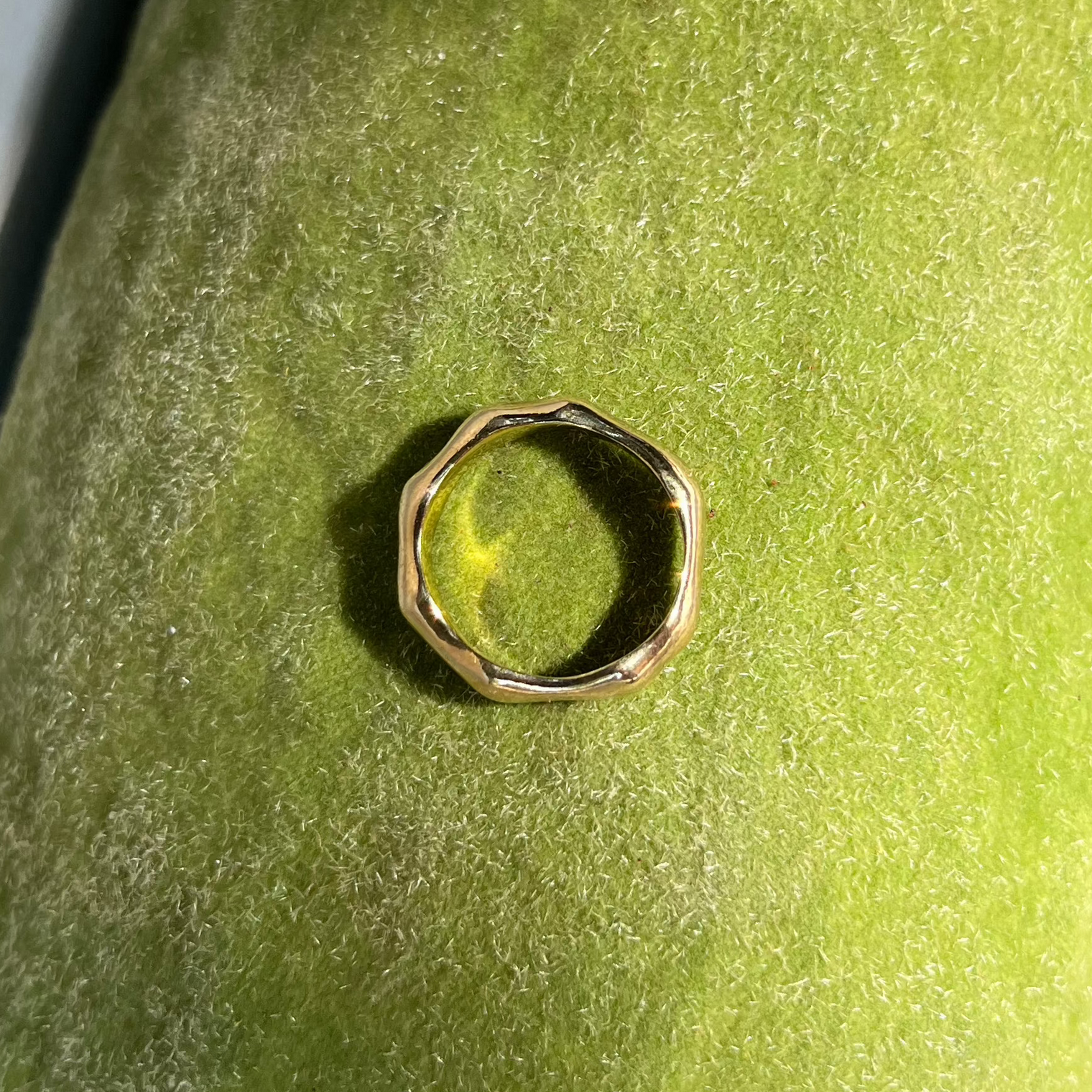 THE BAMBOO RING - solid gold