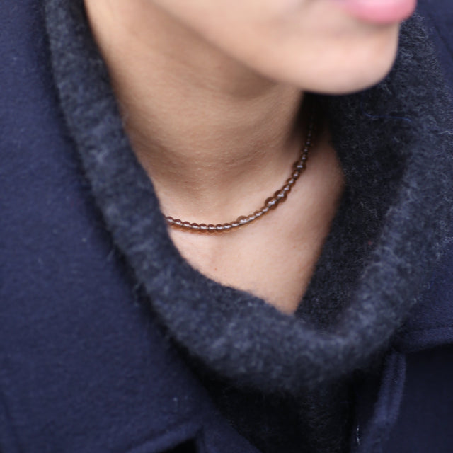 THE YUNA NECKLACE - Smokey quartz
