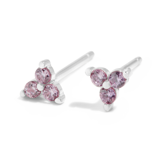 THE SALLY STUD PURPLE - sterling silver