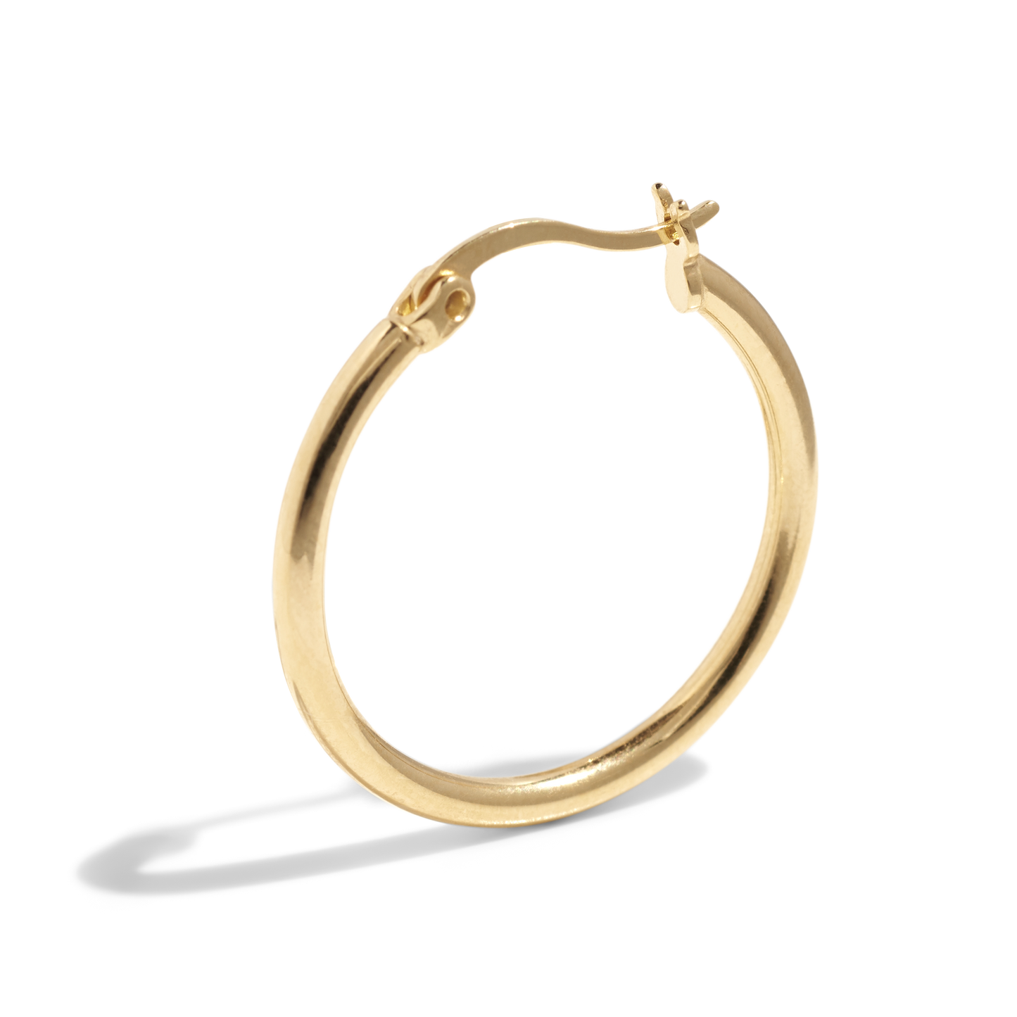 THE BASE HOOP LARGE - 18k gold plated