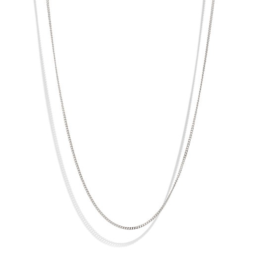 THE GIGI NECKLACE - Solid white gold