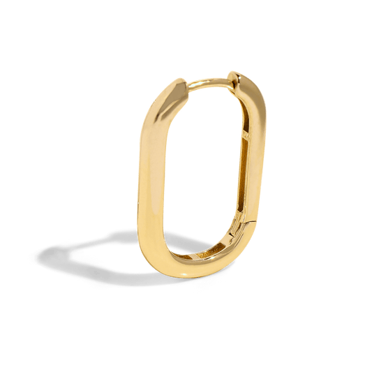 THE HARLEY HOOP - Solid 14k yellow gold