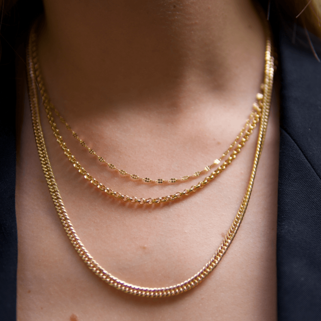 THE RILEY NECKLACE - 2 sizes - 18k gold plated - Bound Studios