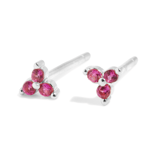 THE SALLY STUD PINK - sterling silver - Bound Studios