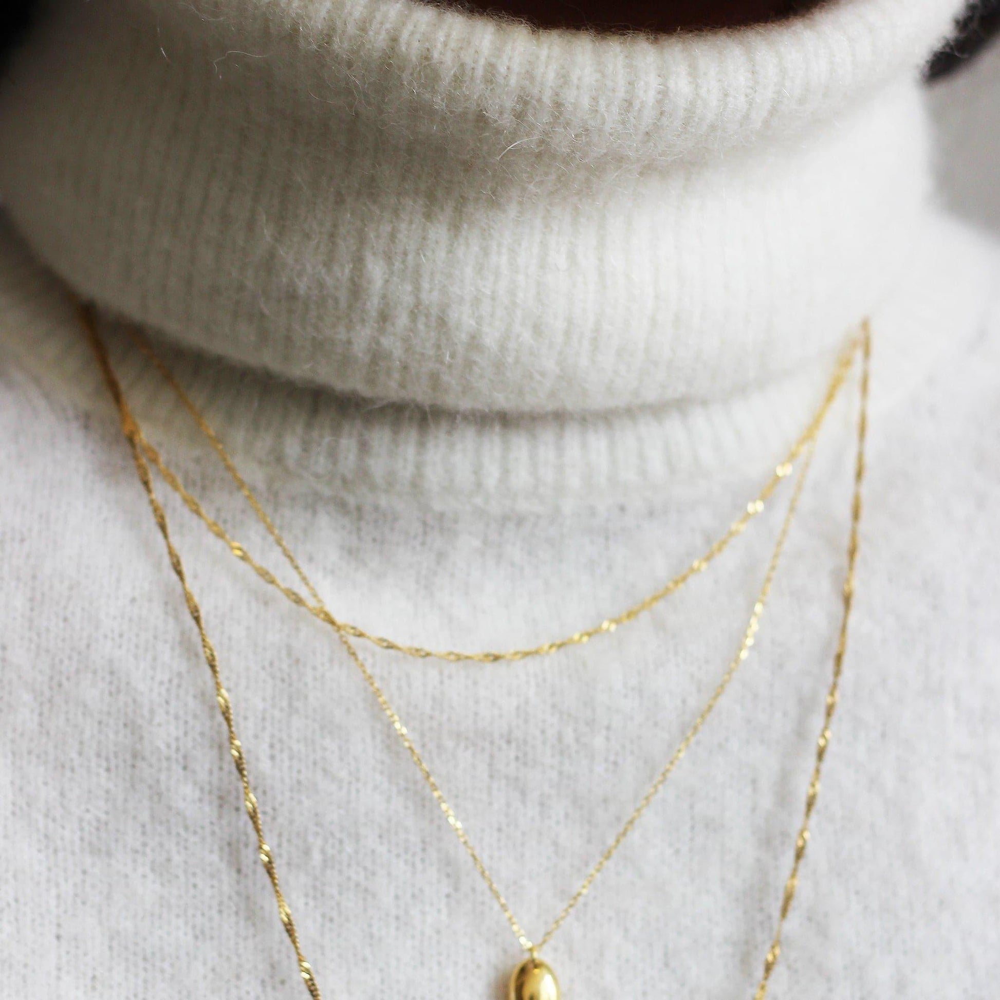 THE RAVEN NECKLACE - Solid 14k gold - Bound Studios