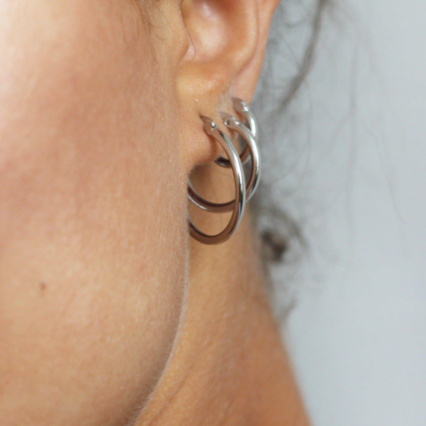 ALL THE BASE HOOPS - sterling silver - Bound Studios