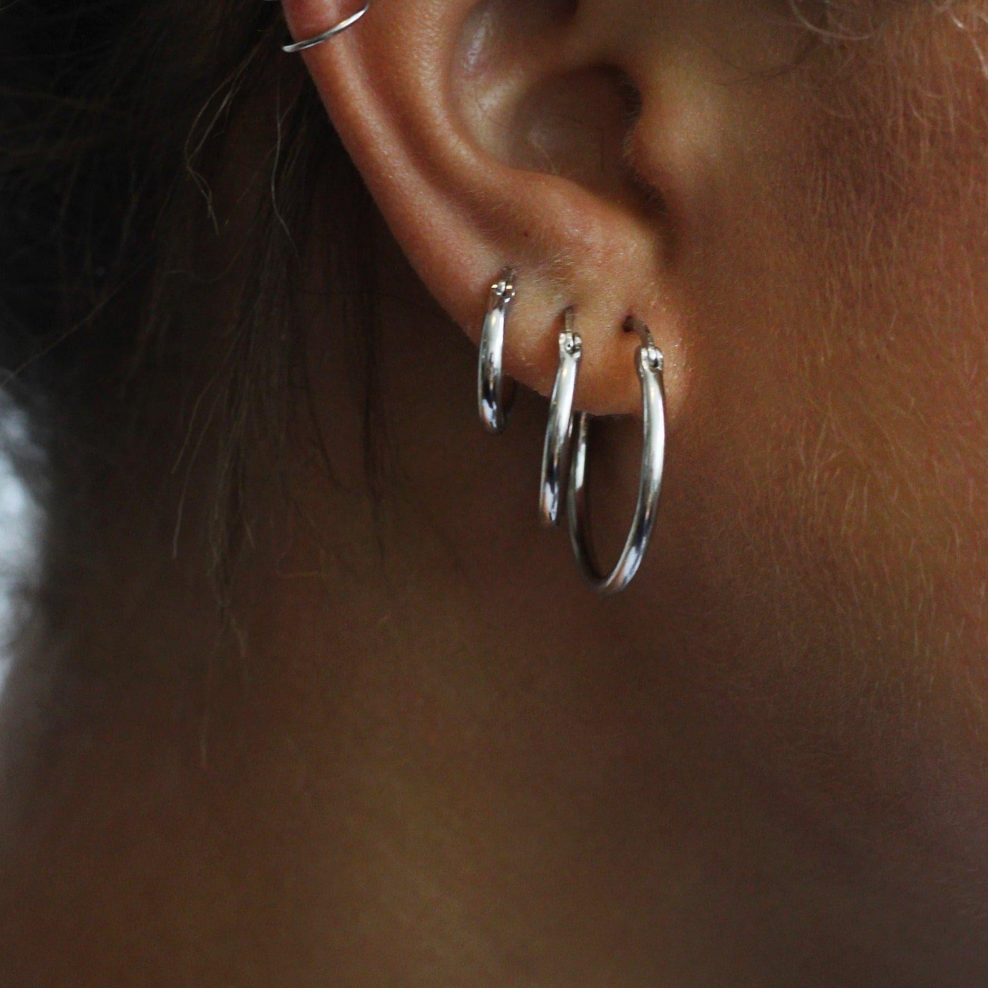 ALL THE BASE HOOPS - Solid 14k gold - Bound Studios