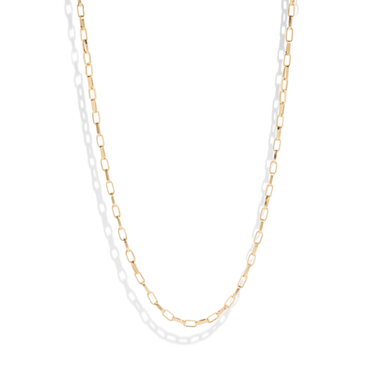 gold necklace, chain necklace