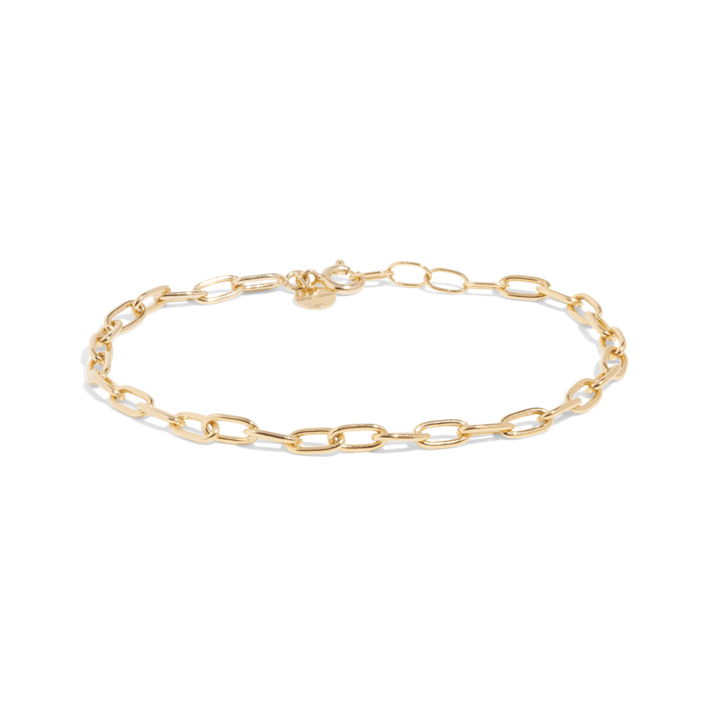 Minimal link bracelet, 14k jewelry