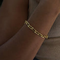 link bracelet,  14k bracelet, gold bracelet