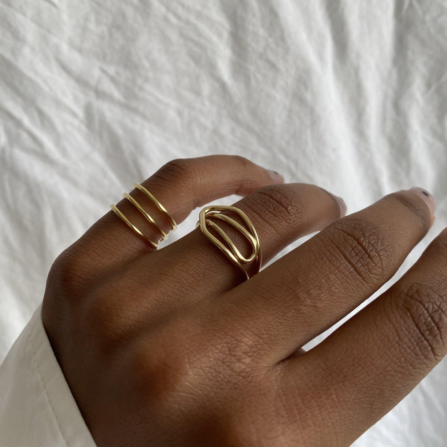THE ELBA RING - 18k gold plated - Bound Studios