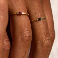 Gemstone ring, Sustainable jewelry
