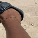 Minimal link anklet, Sustainable jewelry