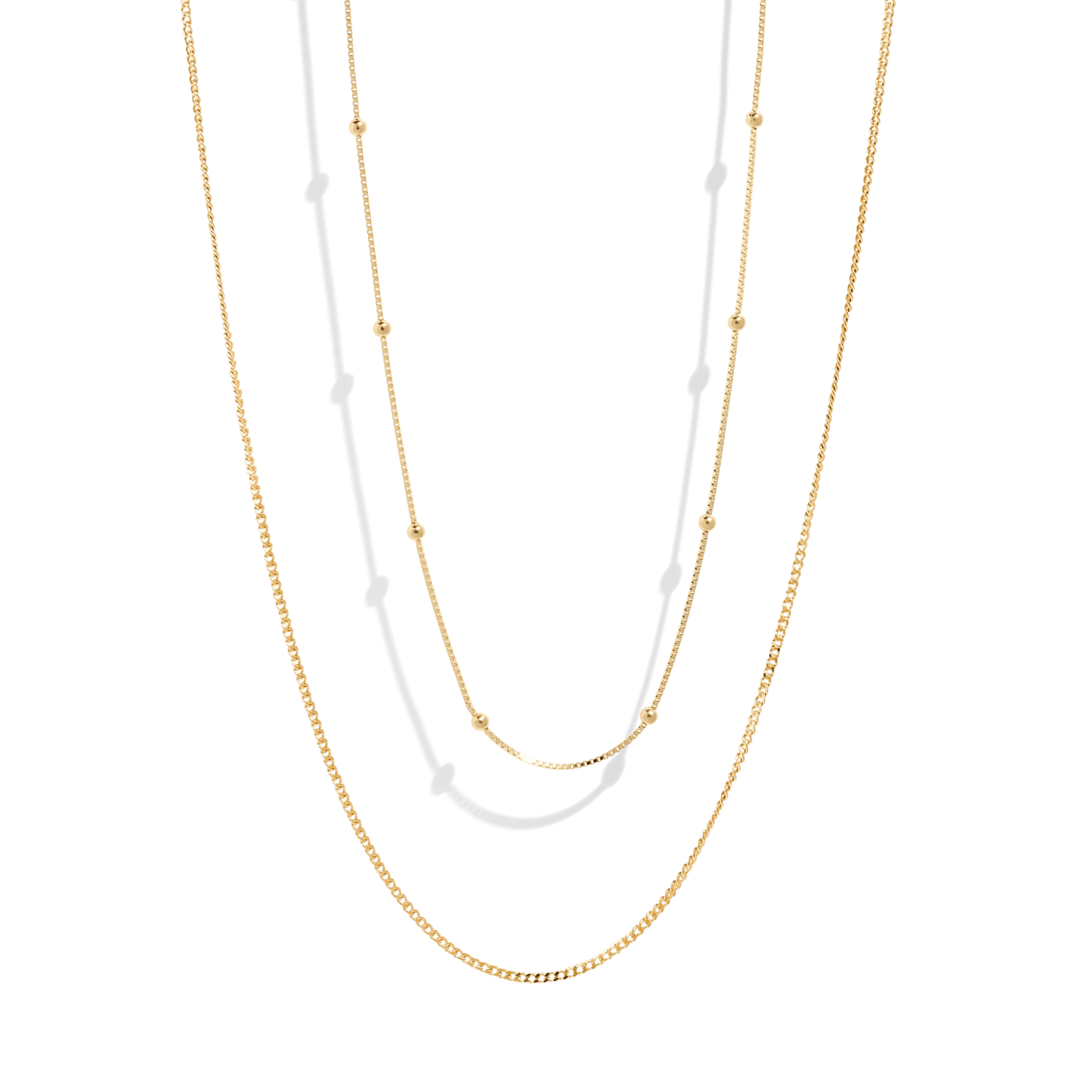THE ESSENTIAL NECKLACE SET - 18k gold plated - Bound Studios