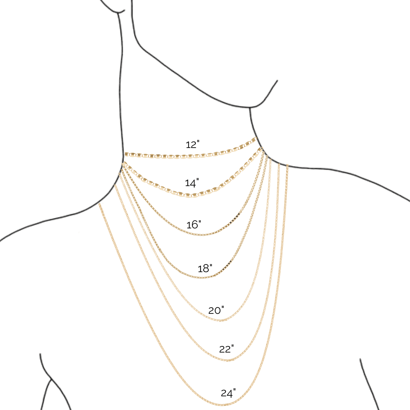 Link chain necklace, Sustainable jewelry