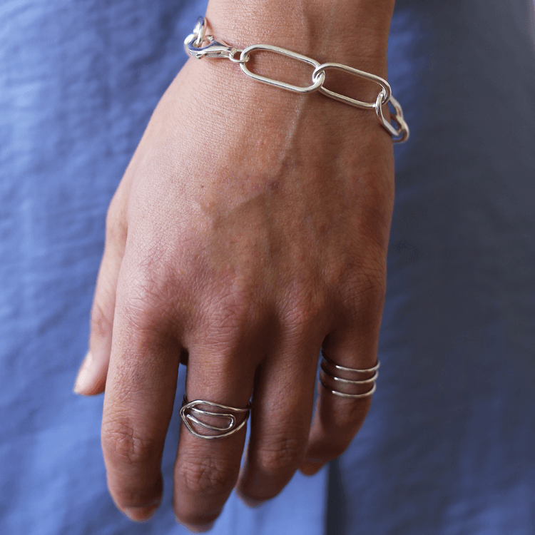 THE FINE LINES SET - sterling silver - Bound Studios