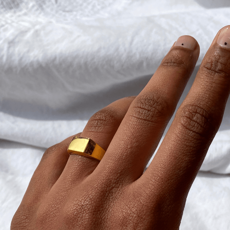 THE SPENCER RING - 18k gold plated - Bound Studios