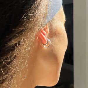 THE BASE HOOP | LARGE - sterling silver