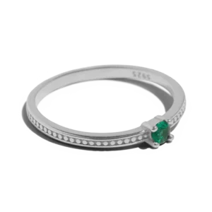 THE EMMA RING GREEN - sterling silver