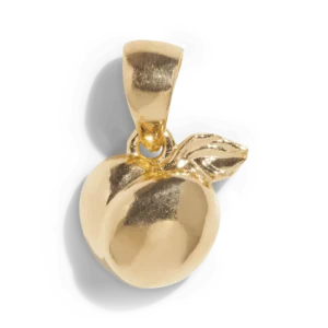 THE PEACH PENDANT - 18k gold vermeil