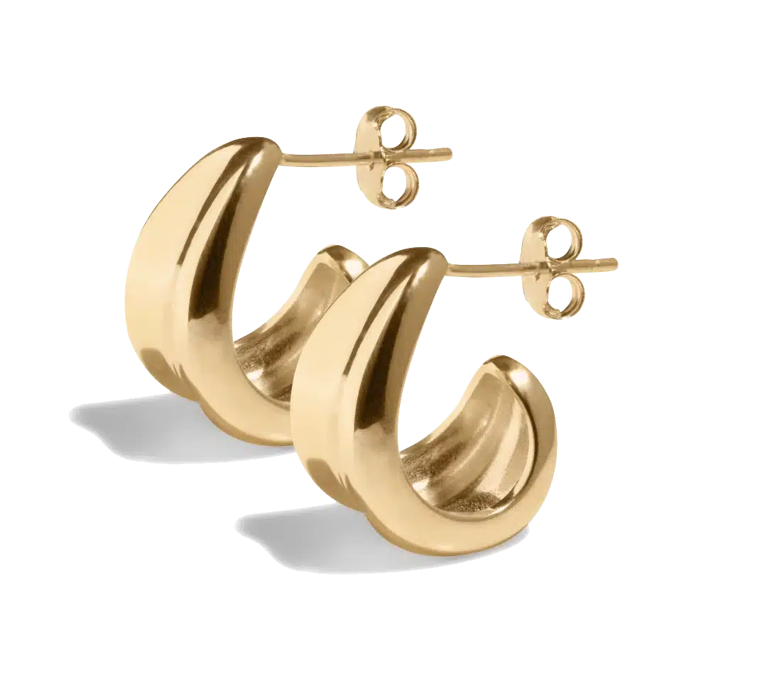 THE AVA HOOP - 18k gold vermeil