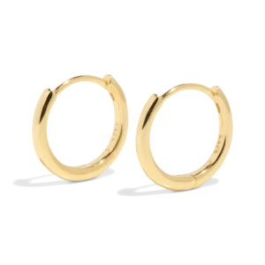 THE BASE HOOP | LARGE- 18k gold vermeil