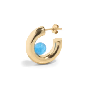 THE YUNA HOOP | BLUE - 18k gold vermeil